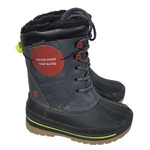NEW Swisstech Thinsulate  Waterproof Rain Snow Boot black Kids 11